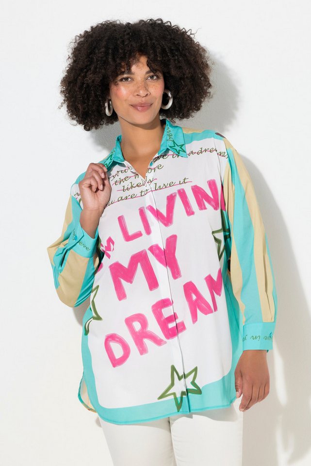 Angel of Style Hemdbluse Hemdbluse oversized Rücken mit Weihnachtstier von Angel of Style