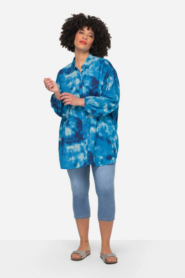 Angel of Style Hemdbluse Musselin-Hemdbluse Batikmuster von Angel of Style