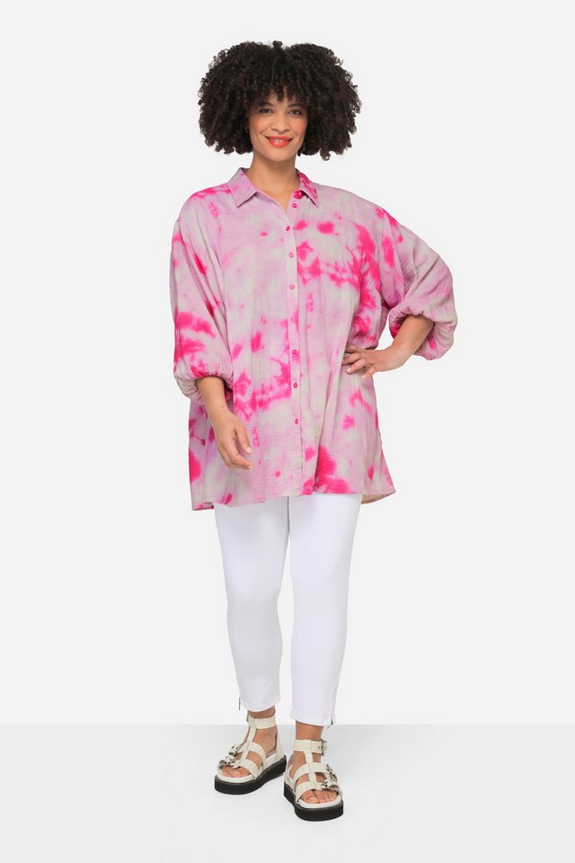 Angel of Style Hemdbluse Musselin-Hemdbluse Batikmuster von Angel of Style
