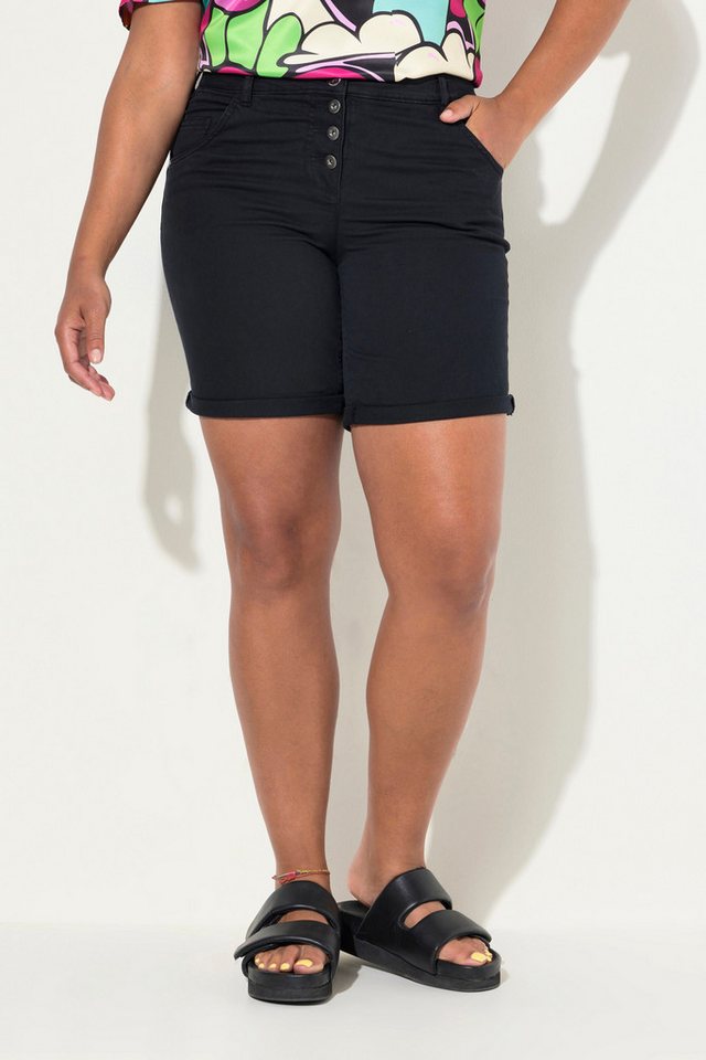 Angel of Style Jeansshorts Twill-Shorts Straight Fit sichtbare Knöpfe von Angel of Style