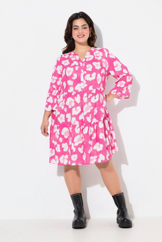 Angel of Style Jerseykleid Kleid Alloverdruck Tunika-Ausschnitt von Angel of Style