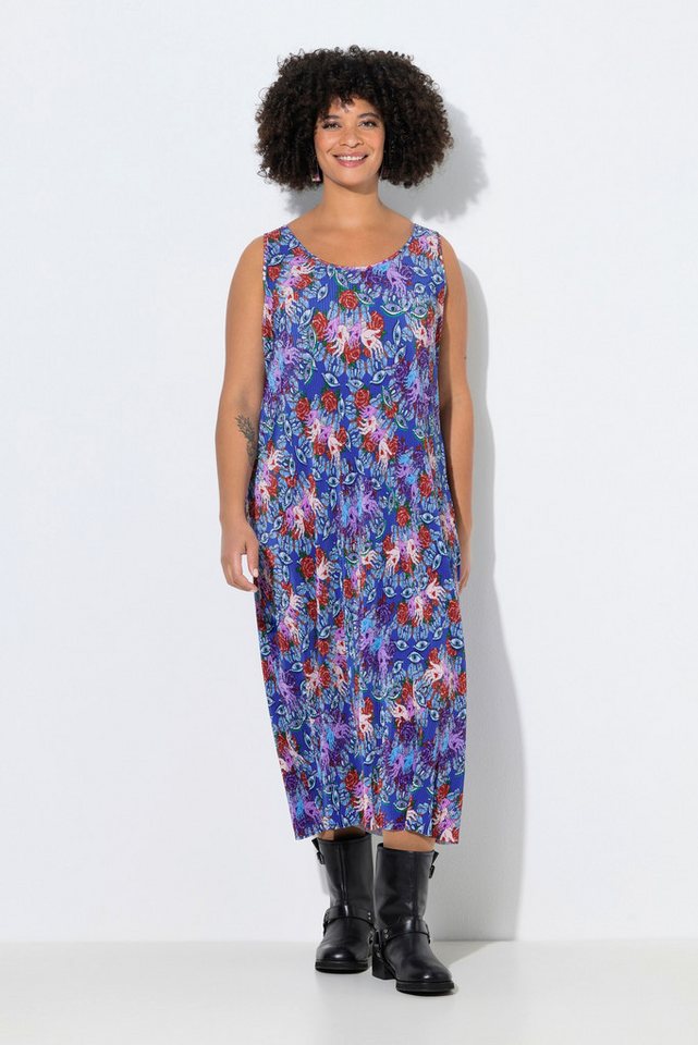 Angel of Style Jerseykleid Plisseekleid ärmellose A-Linie Maxilänge von Angel of Style