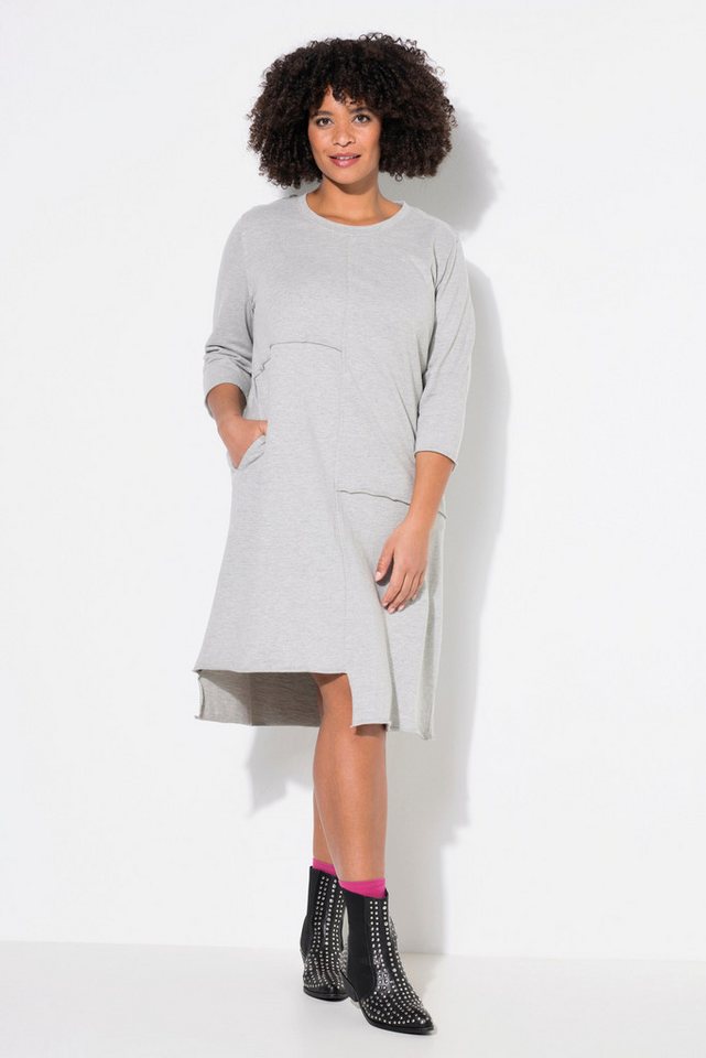 Angel of Style Jerseykleid Sweatkleid offene Kanten 3/4-Ärmel von Angel of Style