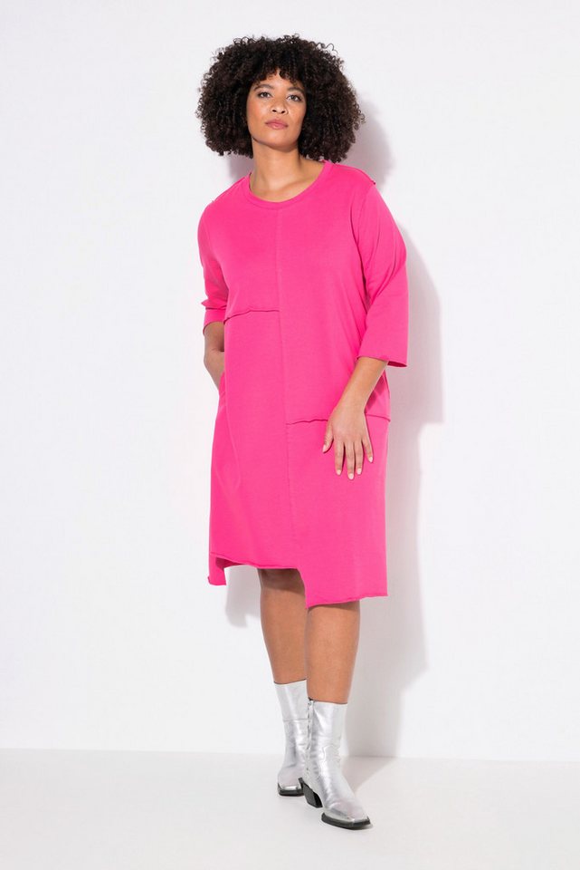 Angel of Style Jerseykleid Sweatkleid offene Kanten 3/4-Ärmel von Angel of Style