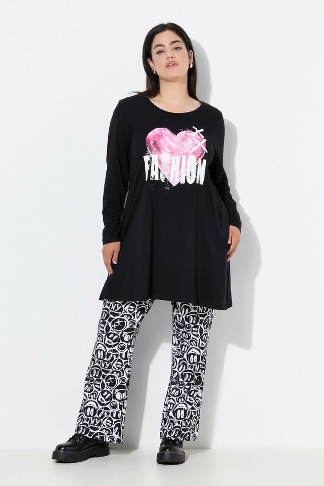 Angel of Style Longshirt T-Shirt A-Linie Herz-Motiv Langarm von Angel of Style