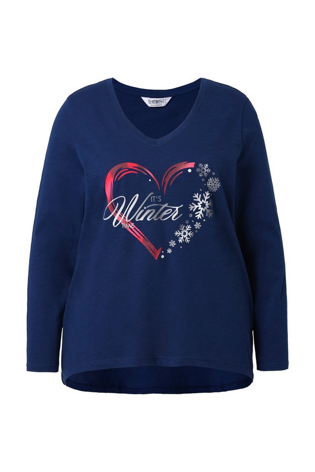 Angel of Style Longshirt T-Shirt Weihnachtsherz von Angel of Style