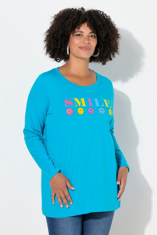 Angel of Style Longsleeve T-Shirt bequeme Passform SMILE Motiv von Angel of Style