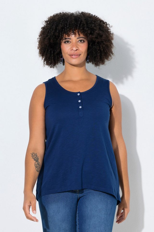 Angel of Style Longtop Jersey-Top A-Linie Flammjersey Knopfleiste von Angel of Style