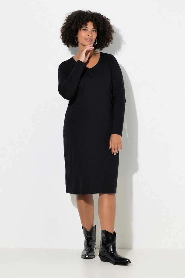 Angel of Style Midikleid Jerseykleid körpernahe A-Linie Langarm von Angel of Style