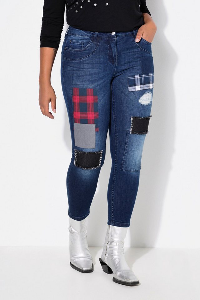 Angel of Style Regular-fit-Jeans Jeans Patches Destroy-Effekte 5-Pocket von Angel of Style