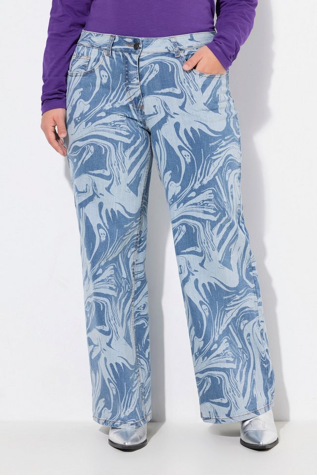 Angel of Style Regular-fit-Jeans Jeans Wide Legs Laserprint 5-Pocket Angel of Style Regular-fit-Jeans Jeans Wide Legs Laserprint 5-Pocket von Angel of Style
