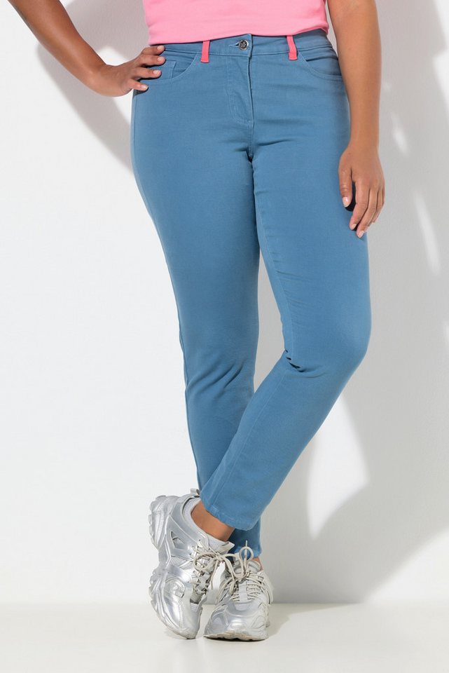 Angel of Style Röhrenjeans Jeans Emma Slim Fit farbige Gesäßtaschen 5-Pocket von Angel of Style