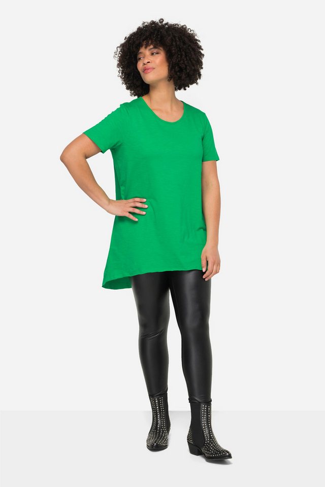 Angel of Style T-Shirt Longshirt Rundhals Halbarm gerundeter Saum von Angel of Style