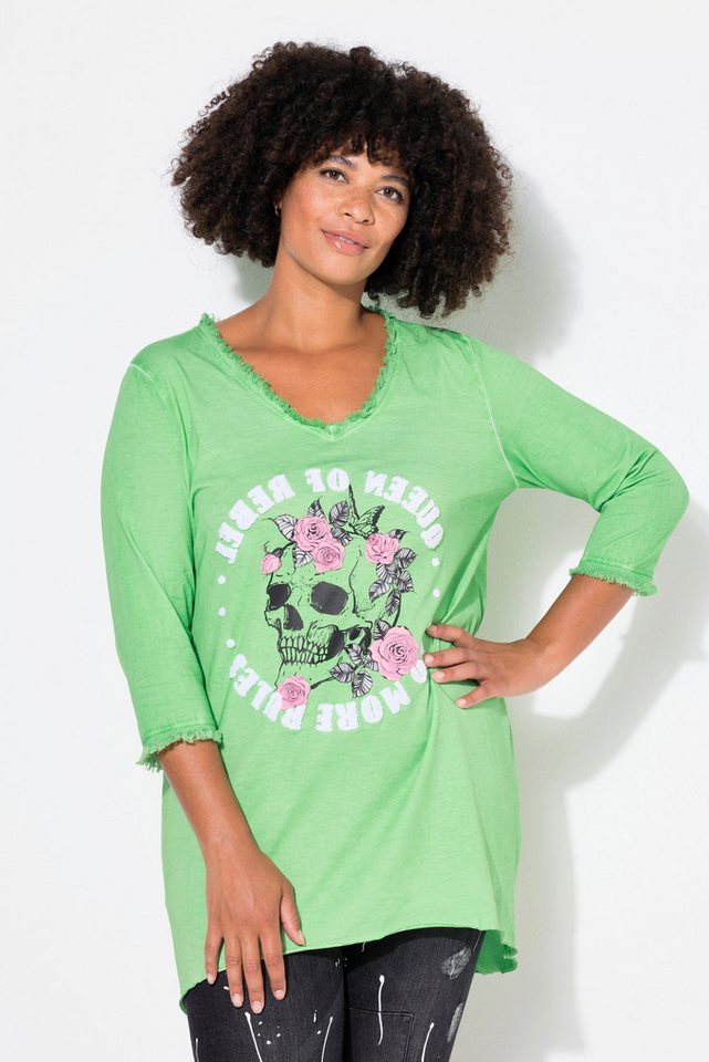 Angel of Style T-Shirt T-Shirt A-Linie Totenkopf-Motiv von Angel of Style