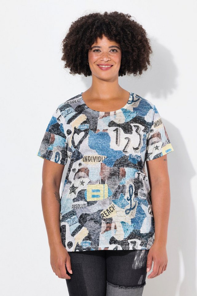 Angel of Style T-Shirt T-Shirt Alloverdruck Halbarm von Angel of Style