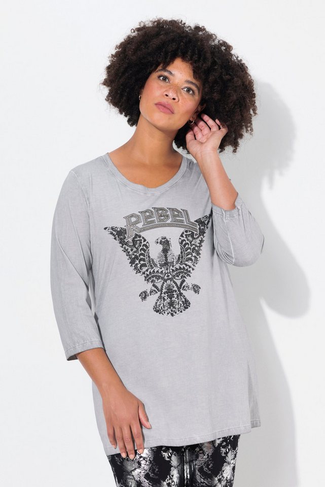 Angel of Style T-Shirt T-Shirt REBEL-Motiv 3/4-Ärmel von Angel of Style