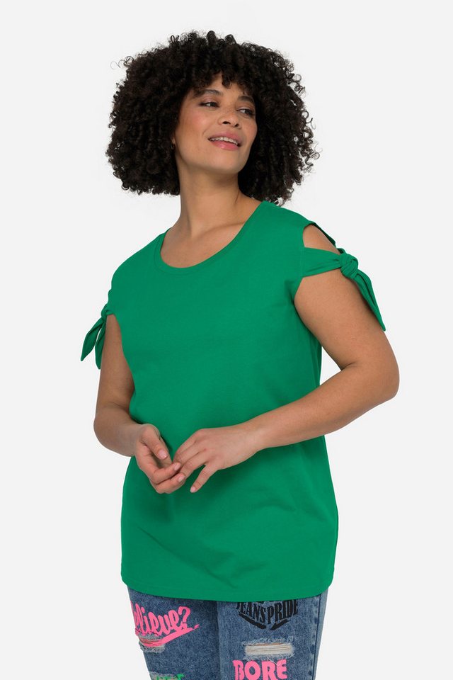 Angel of Style T-Shirt T-Shirt Schulter CutOut Rundhals Halbarm von Angel of Style