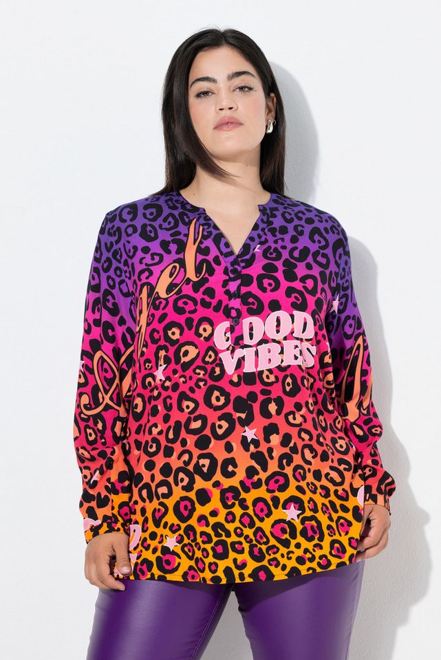 Angel of Style Satinbluse Bluse A-Linie Leo und Farbverlauf von Angel of Style