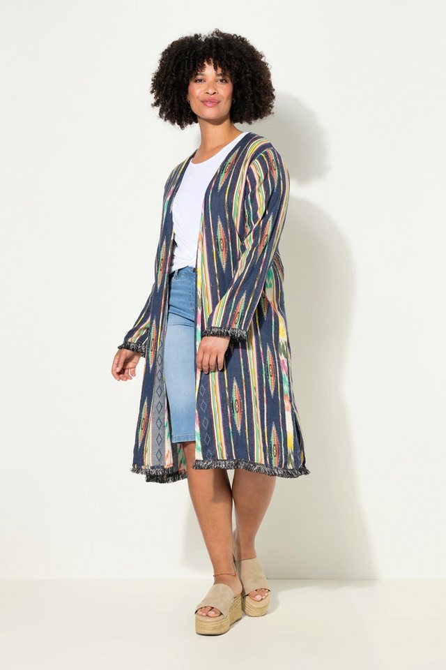 Angel of Style Satinbluse Kimono lockere Passform Mustermix offene Jacke von Angel of Style