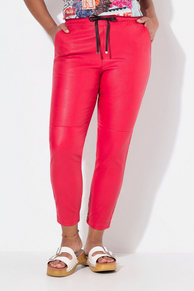 Angel of Style Schlupfhose Lederoptik-Hose Elastikbund und -saum von Angel of Style