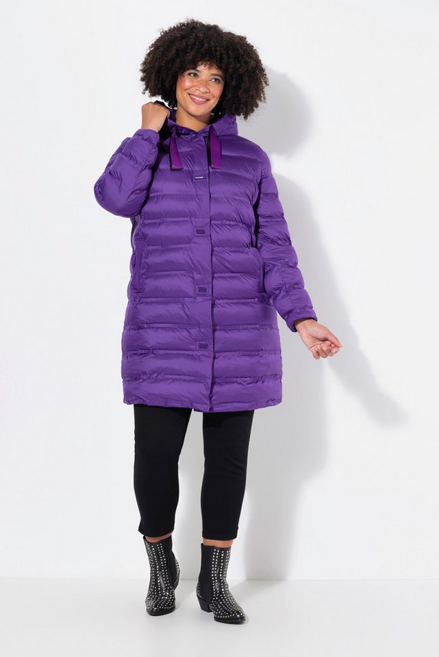 Angel of Style Steppjacke Steppmantel Straight Fit Kapuze Neon-Bänder von Angel of Style