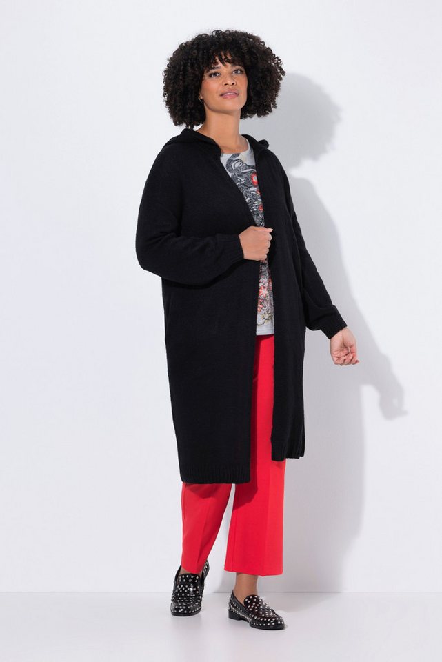 Angel of Style Strickjacke Long-Strickjacke Rücken-Schriftzug offene Form Angel of Style Strickjacke Long-Strickjacke Rücken-Schriftzug offene Form von Angel of Style