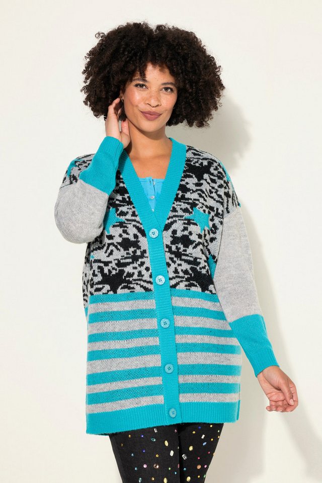Angel of Style Strickjacke Strickjacke Mustermix Langarm von Angel of Style