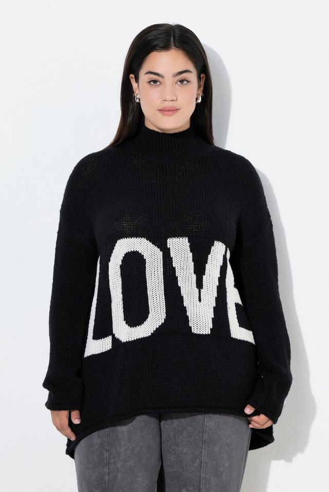 Angel of Style Strickpullover Pullover A-Linie LOVE-Schriftzug Angel of Style Strickpullover Pullover A-Linie LOVE-Schriftzug von Angel of Style