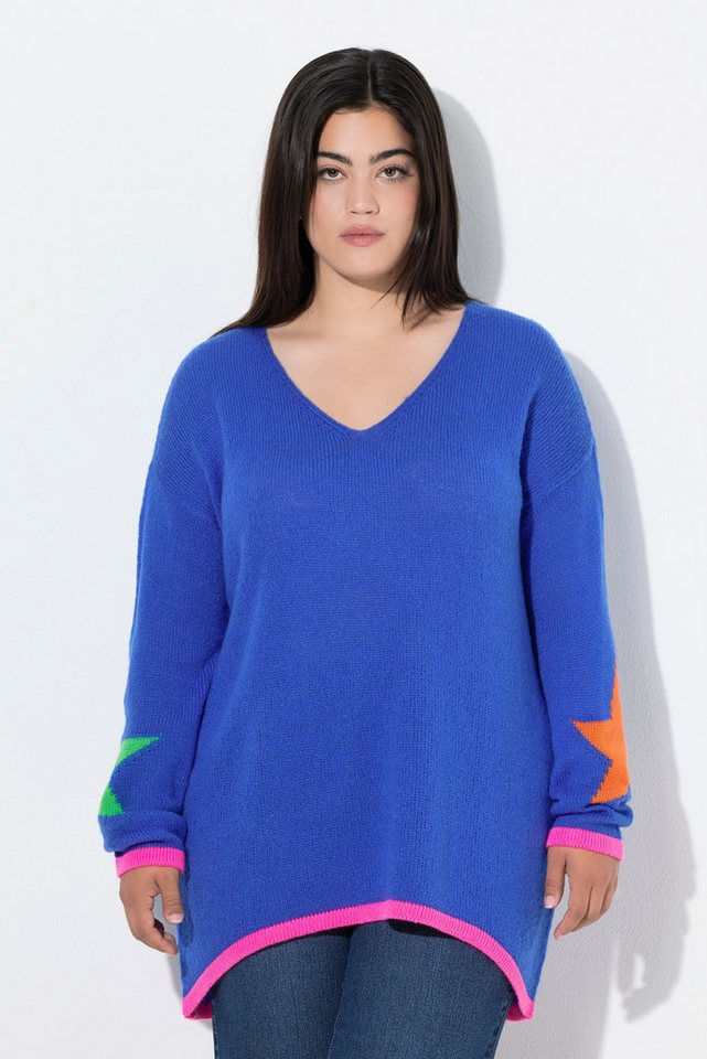 Angel of Style Strickpullover Pullover Loose Fit Neon Rückenstern von Angel of Style