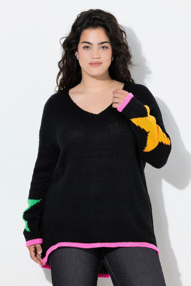 Angel of Style Strickpullover Pullover Loose Fit Neon Rückenstern Angel of Style Strickpullover Pullover Loose Fit Neon Rückenstern von Angel of Style