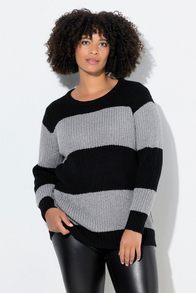Angel of Style Strickpullover Pullover Straight Fit Blockstreifen Pailletten Angel of Style Strickpullover Pullover Straight Fit Blockstreifen Pailletten von Angel of Style