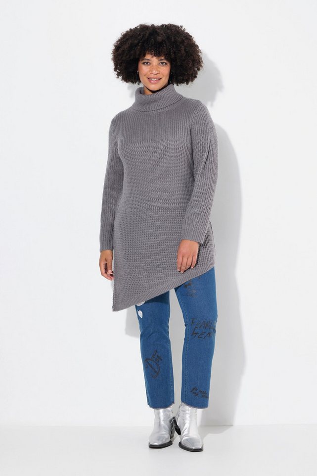 Angel of Style Strickpullover Pullover Straight Fit Strukturstrick Zipfelsaum von Angel of Style