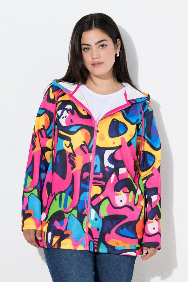 Angel of Style Sweatjacke Hoodie-Jacke Sweat Alloverdruck Kapuze von Angel of Style