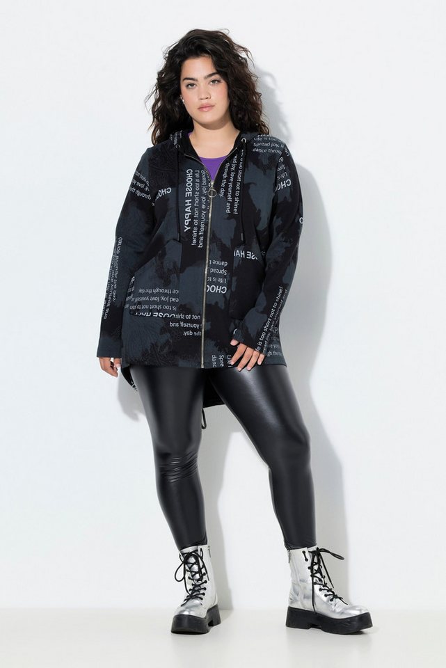 Angel of Style Sweatjacke Sweatjacke A-Linie Alloverdruck Kapuze von Angel of Style