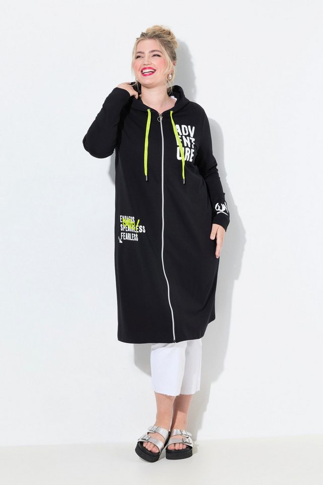 Angel of Style Sweatjacke Sweatjacke A-Linie Statement-Prints Kapuze von Angel of Style