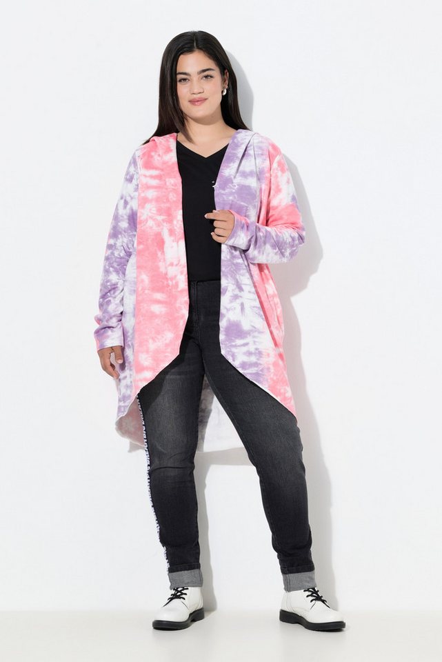 Angel of Style Sweatjacke Sweatjacke offen Batik HAPPY auf dem Rücken von Angel of Style