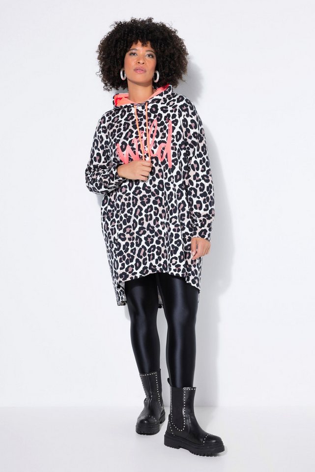 Angel of Style Sweatshirt Long-Hoodie Kapuzensweater Leo-Muster WILD von Angel of Style