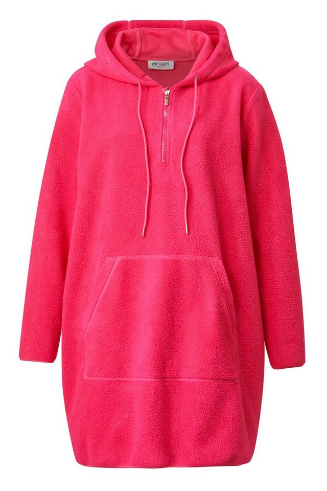 Angel of Style Sweatshirt Long-Hoodie oversized Teddyfleece Kängurutasche von Angel of Style