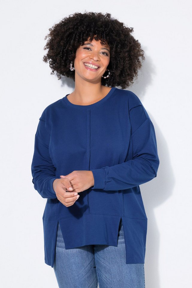 Angel of Style Sweatshirt Sweatshirt Loose Fit Ziernähte Saum-CutOut von Angel of Style