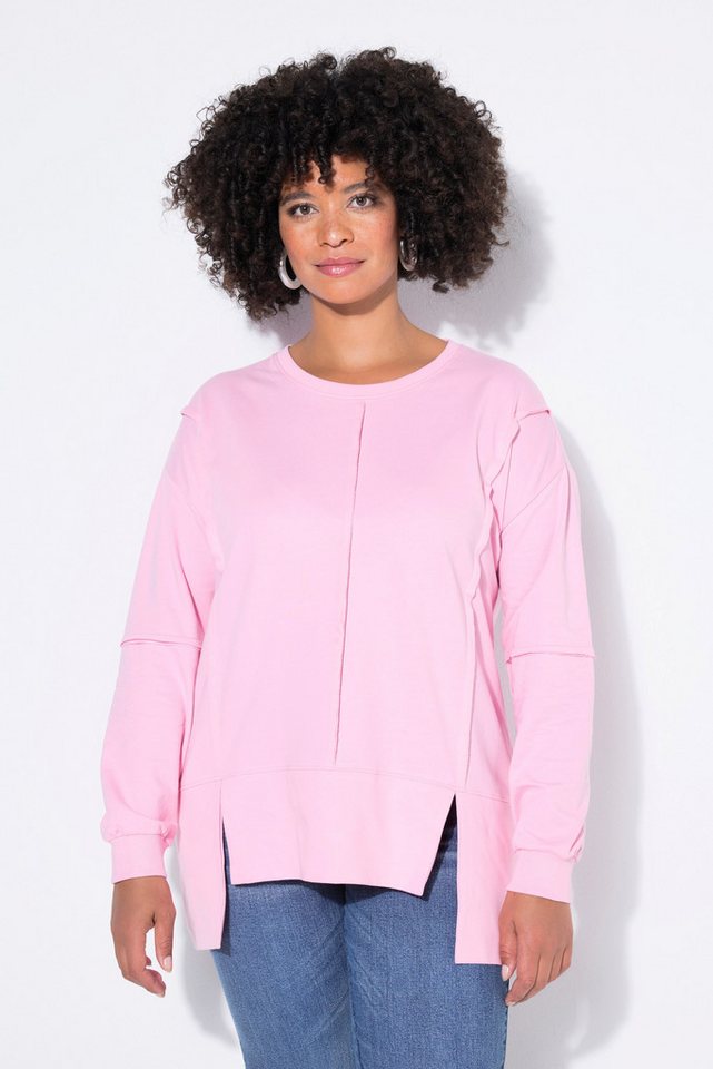 Angel of Style Sweatshirt Sweatshirt Loose Fit Ziernähte Saum-CutOut von Angel of Style