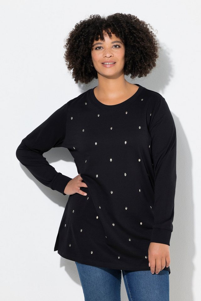 Angel of Style Sweatshirt Sweatshirt Metall-Totenköpfe Langarm von Angel of Style