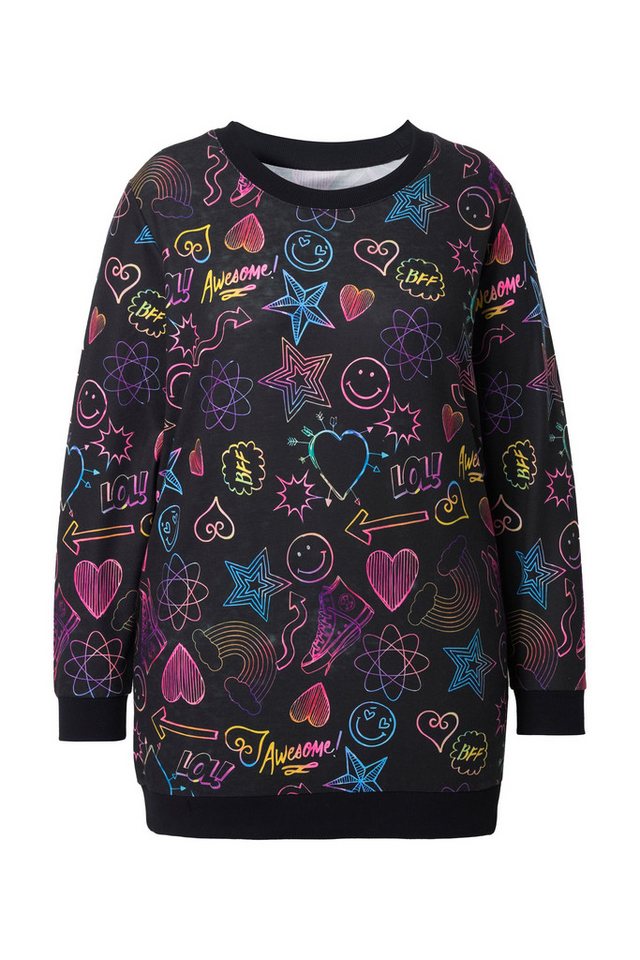 Angel of Style Sweatshirt Sweatshirt bequeme Passform Comic-Muster Angel of Style Sweatshirt Sweatshirt bequeme Passform Comic-Muster von Angel of Style