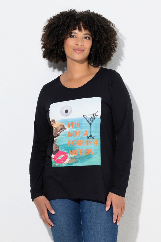 Angel of Style T-Shirt Langarmshirt A-Linie Holiday-Motiv Statement von Angel of Style