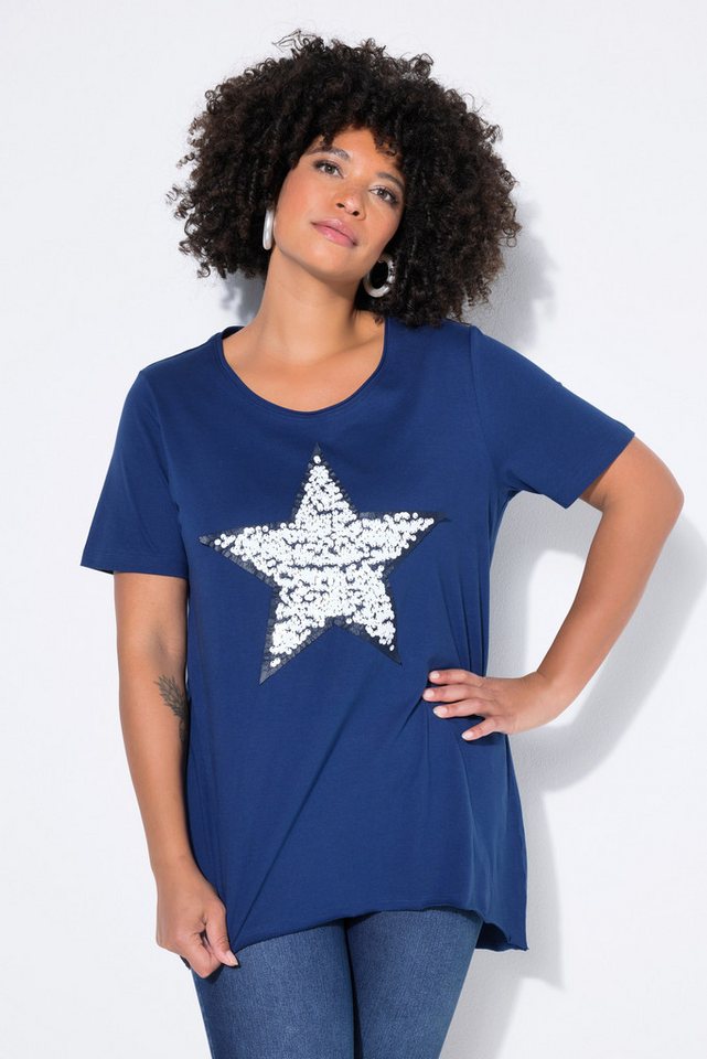 Angel of Style T-Shirt T-Shirt A-Linie Pailletten-Stern von Angel of Style
