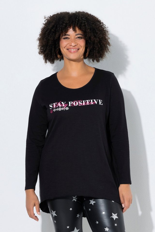 Angel of Style T-Shirt T-Shirt A-Linie Schriftzug Langarm von Angel of Style