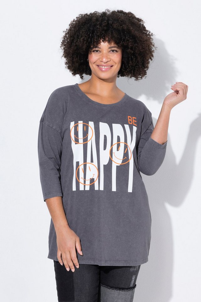 Angel of Style T-Shirt T-Shirt Boxy Fit Happy Vintage Look von Angel of Style