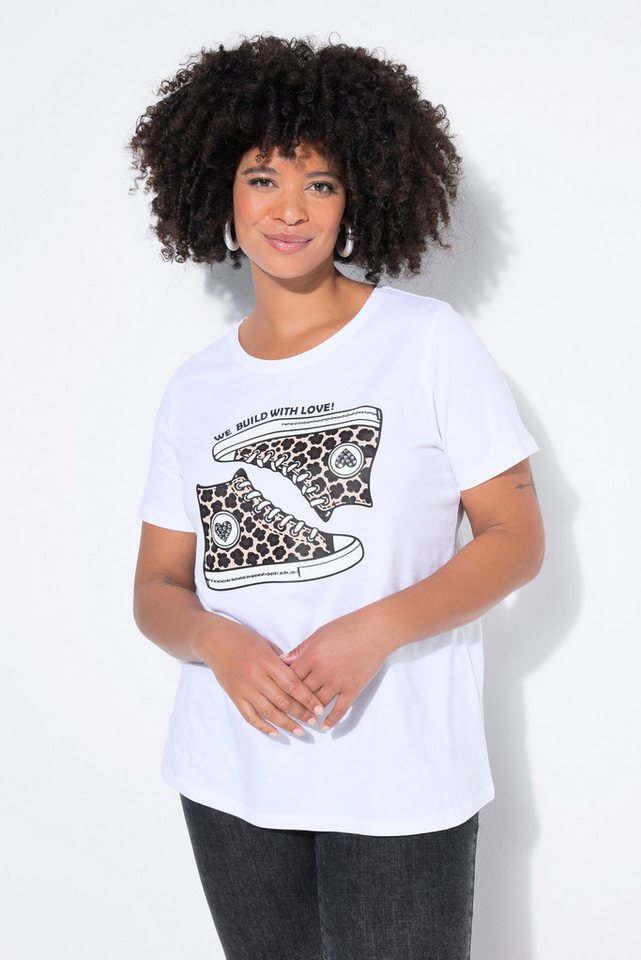 Angel of Style T-Shirt T-Shirt Komfort Fit Sneaker-Motiv Halbarm von Angel of Style