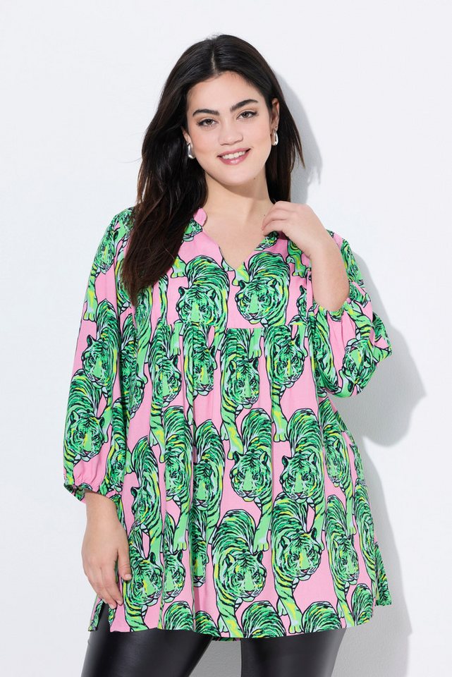 Angel of Style Tunika Bluse A-Linie Leoparden-Muster von Angel of Style