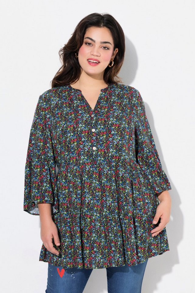 Angel of Style Tunika Bluse Minimal-Blütenmuster von Angel of Style