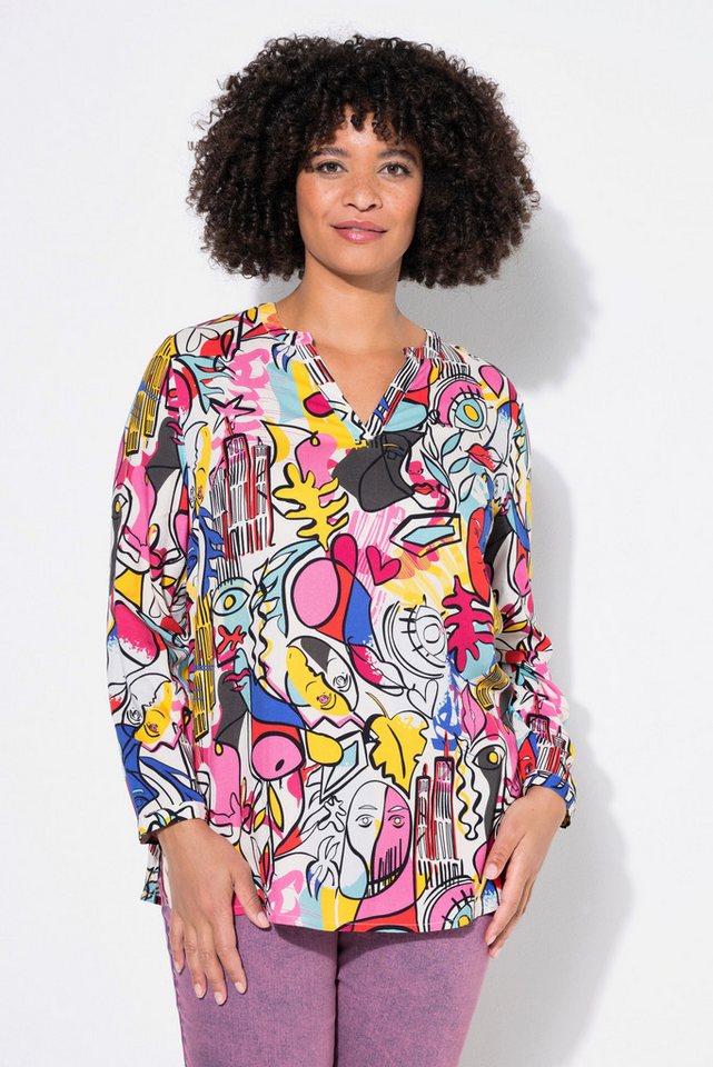 Angel of Style Tunika Tunika Herzen-Muster Langarm von Angel of Style